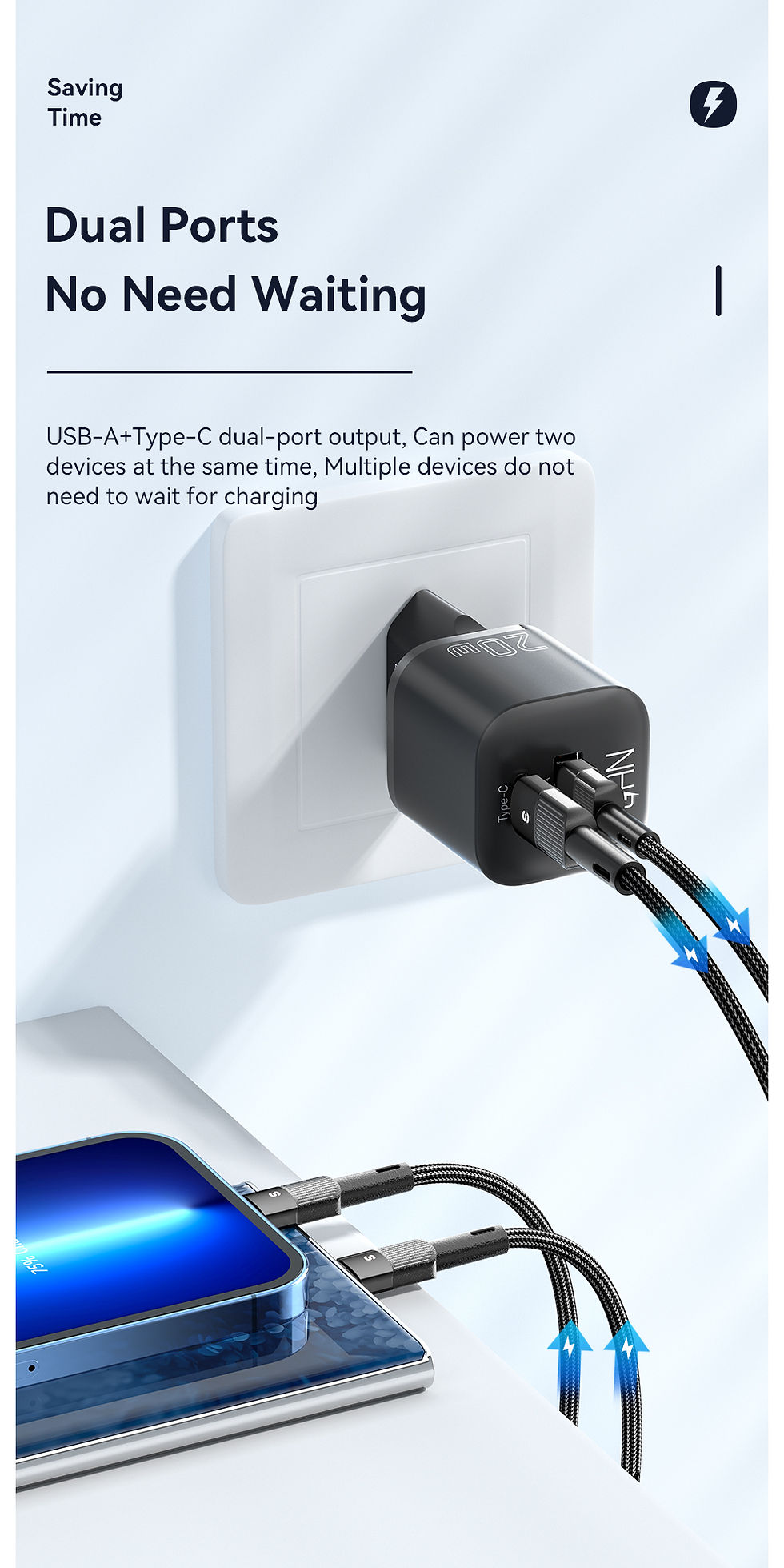 Miniature : Essager 20W GaN USB Type C Charger PD Fast Charge Phone QC 3.0 Quick Chargers Fo