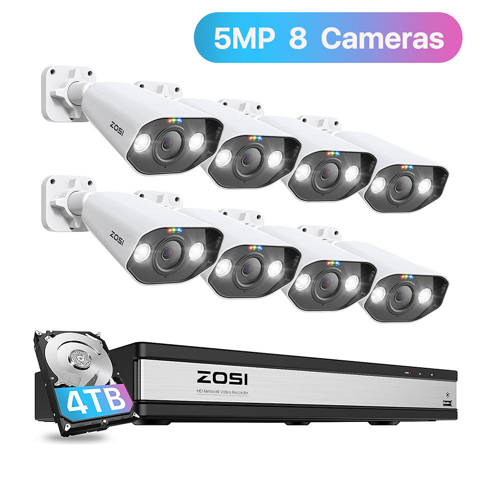 Miniature : ZOSI 16CH 4K PoE Home Security Camera System 8MP NVR Set Outdoor Indoor Color Ni