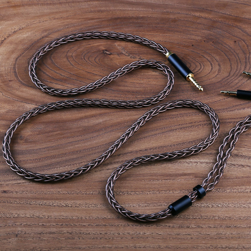 Miniature : OPENHEART Kingwood 8 Core Litz OCC Headphone Cable 1 to 2 jack dual 3.5/2.5/4.4m