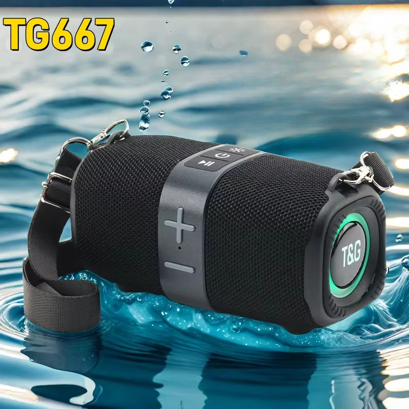 Miniature : TG667 haut-parleur Bluetooth sans fil portable extérieur double haut-parleur Bl