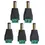 Miniature : 5pairs DC 12V Male Female Connectors 2.1*5.5mm Power Plug Adapter Jacks Sockets 