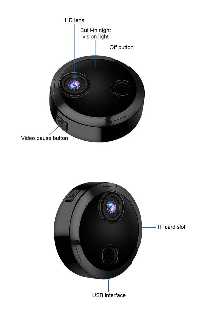 Miniature : Mini HD 1080P Camera WiFi Wireless Video Surveillance Camera Night Vision  Smart