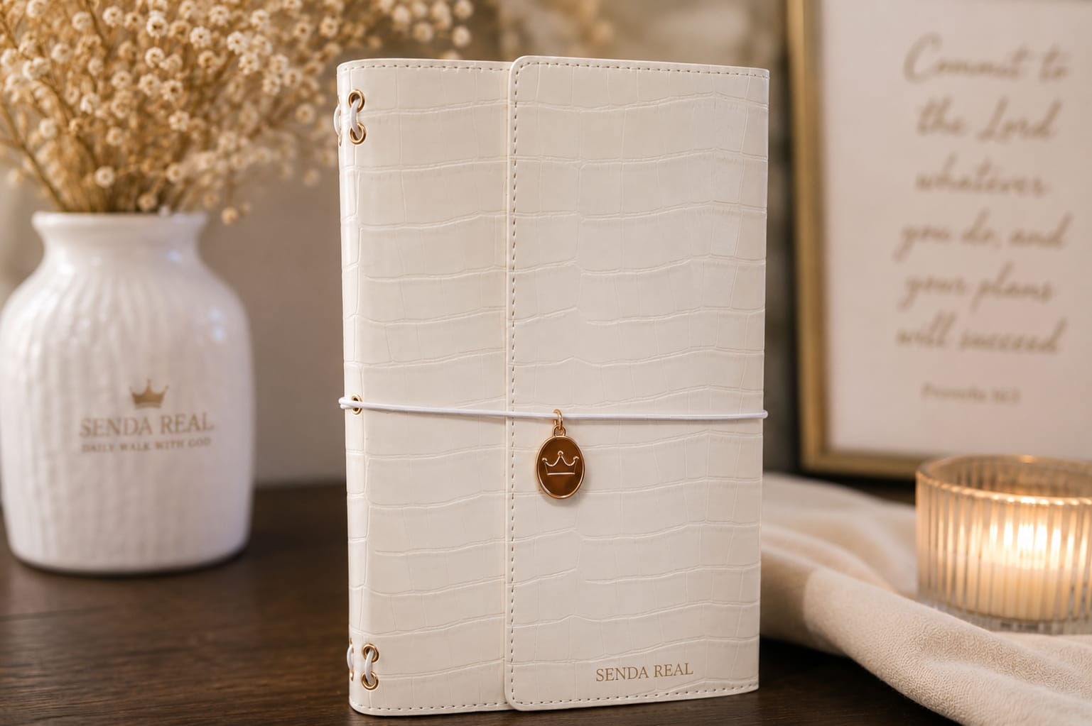 Daily Walk With God Planner- Pearl White