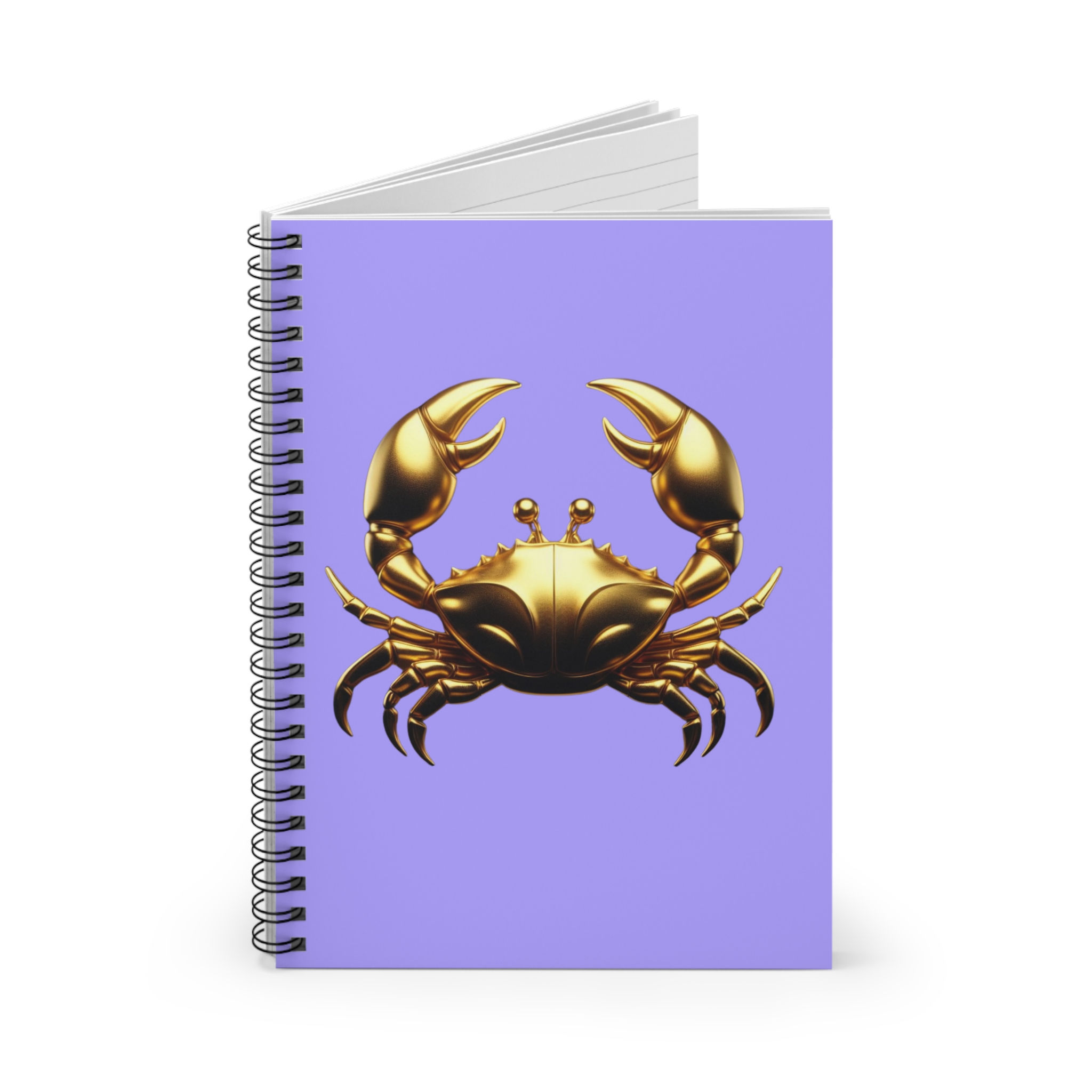 Cancer (Symbol) Spiral Notebook - Lavender
