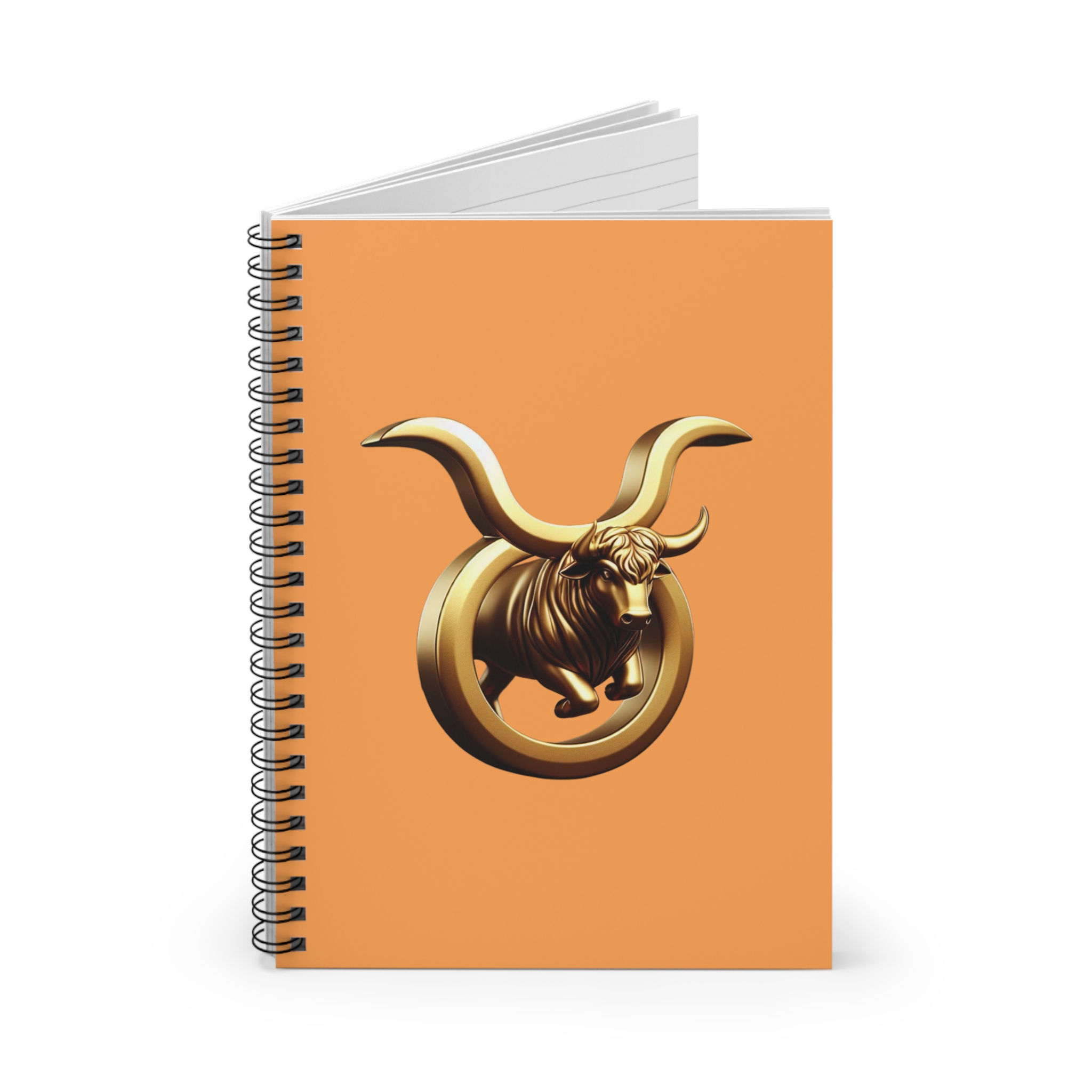 Taurus (Symbol) Spiral Notebook - Melon