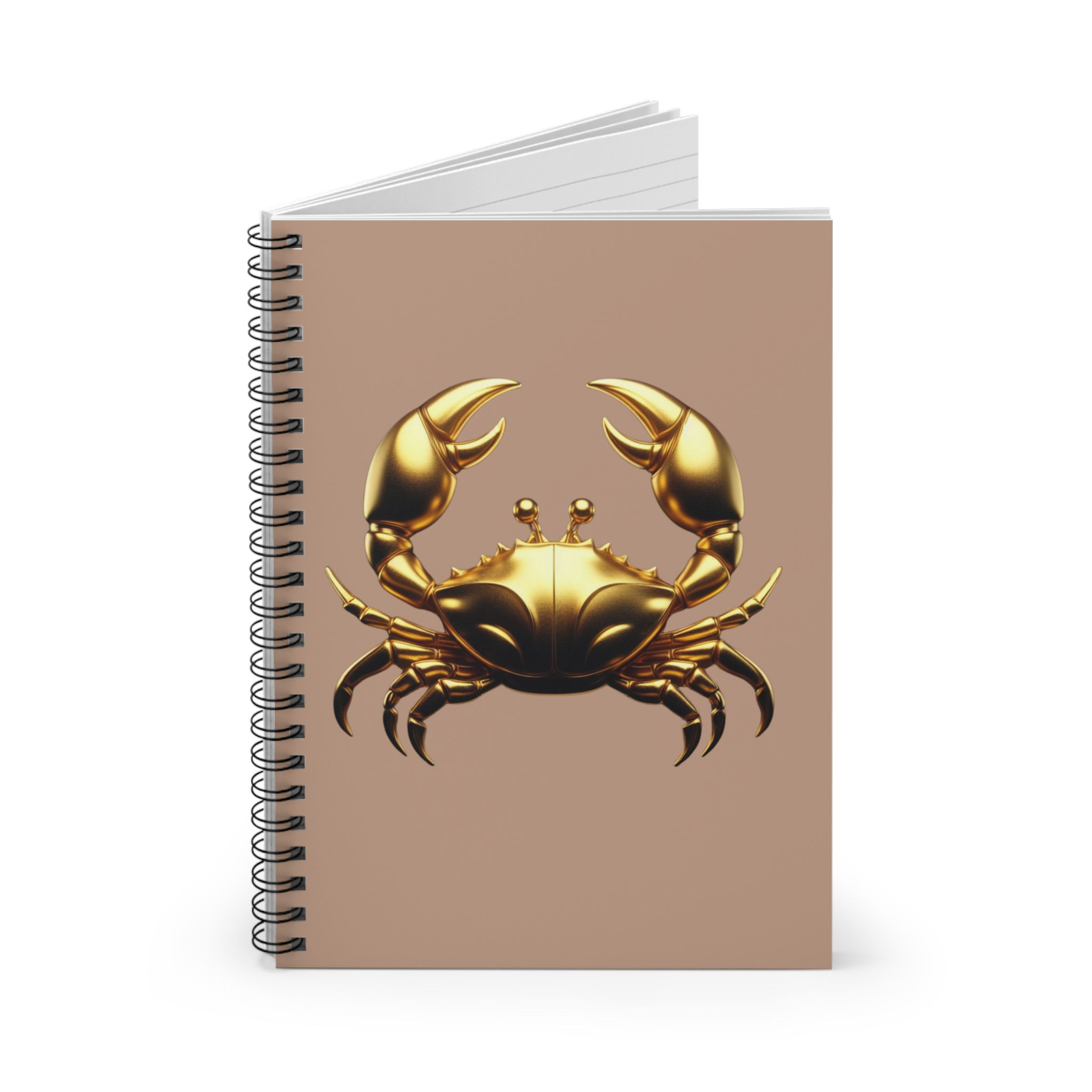 Cancer (Symbol) Spiral Notebook - Sand