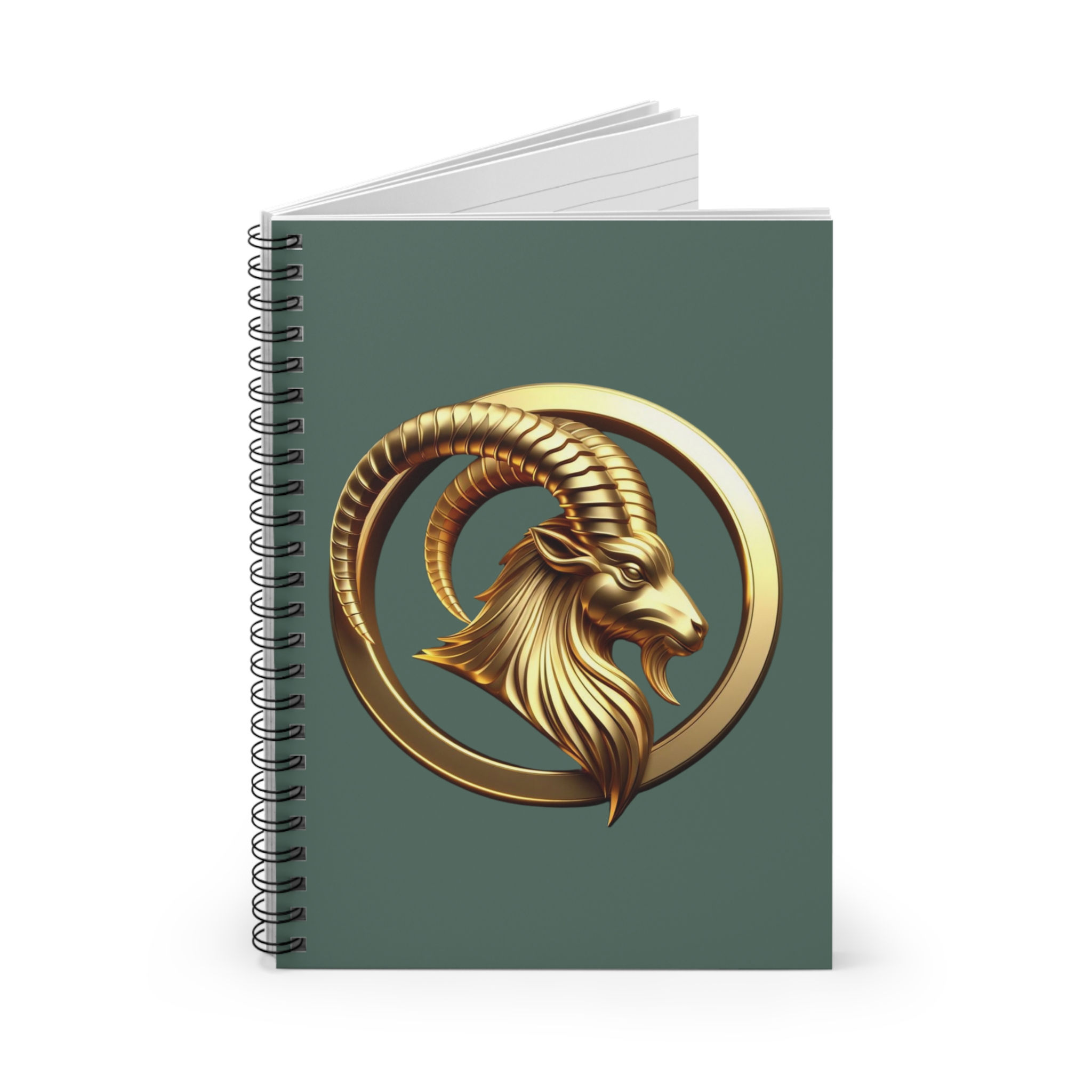 Capricorn (Symbol) Spiral Notebook - Pewter