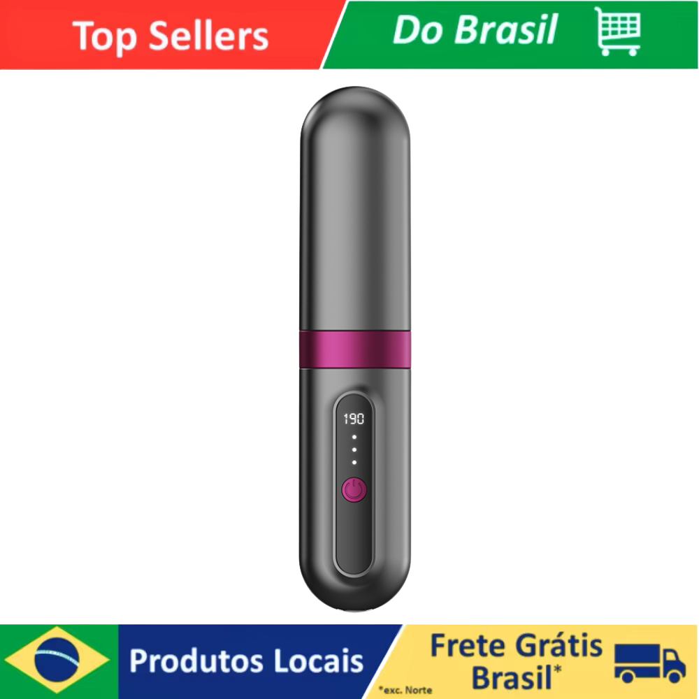 Customizable Portable Cordless Hair Straighteer Electric Ceramic Brush with Heat