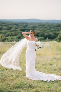 bridal portrait at granite links field