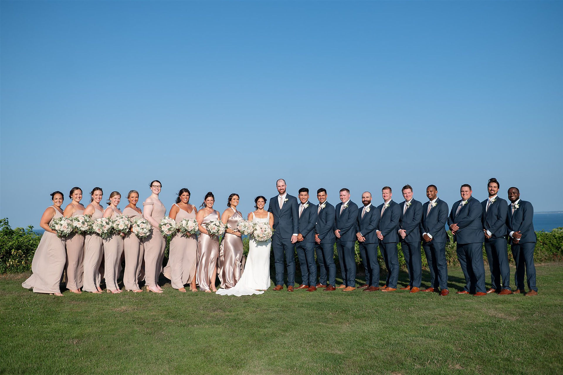 Bridal party portraits for White Cliffs Country Club wedding