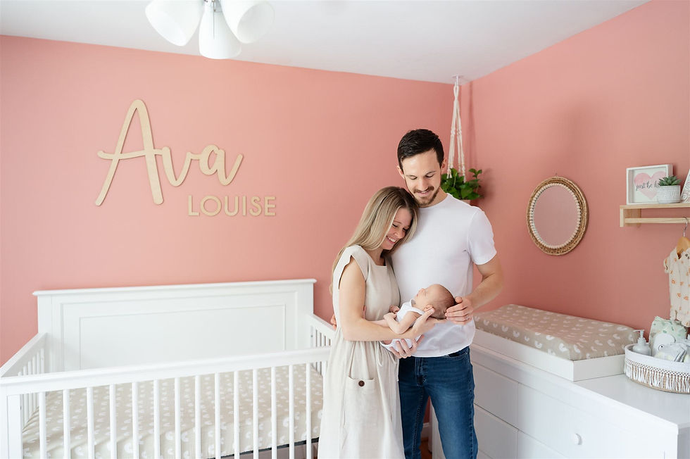 In-home newborn session in the Boston area