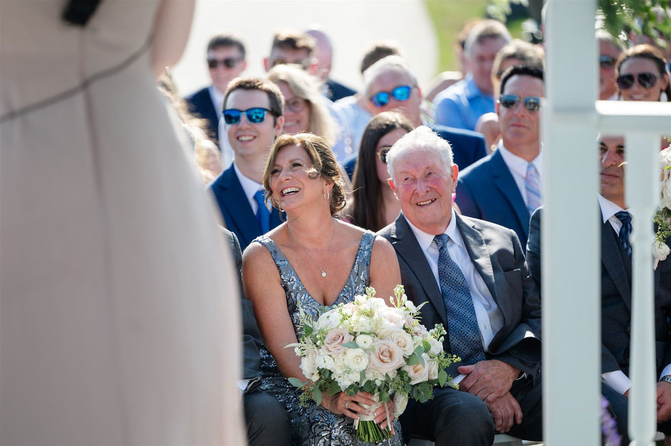 Outdoor ceremony at the White Cliffs Country Club