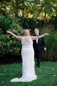 Bride first look with her dad