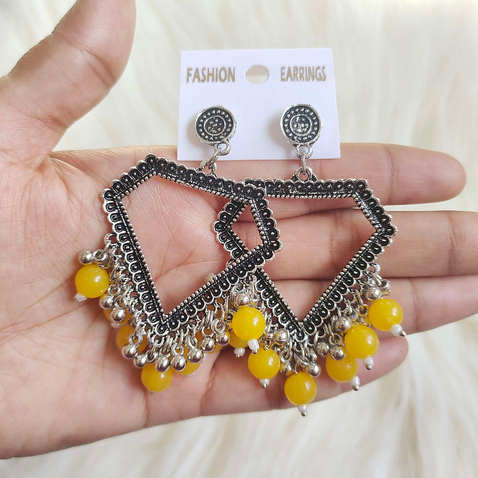 Thumbnail: Set of Jhumka earrings for making resin jewelry