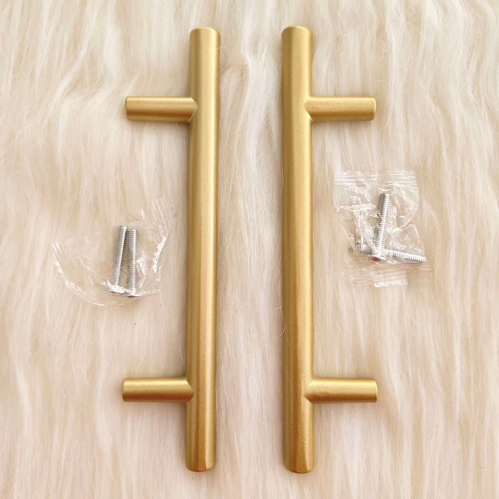 Thumbnail: Golden metal tray handles