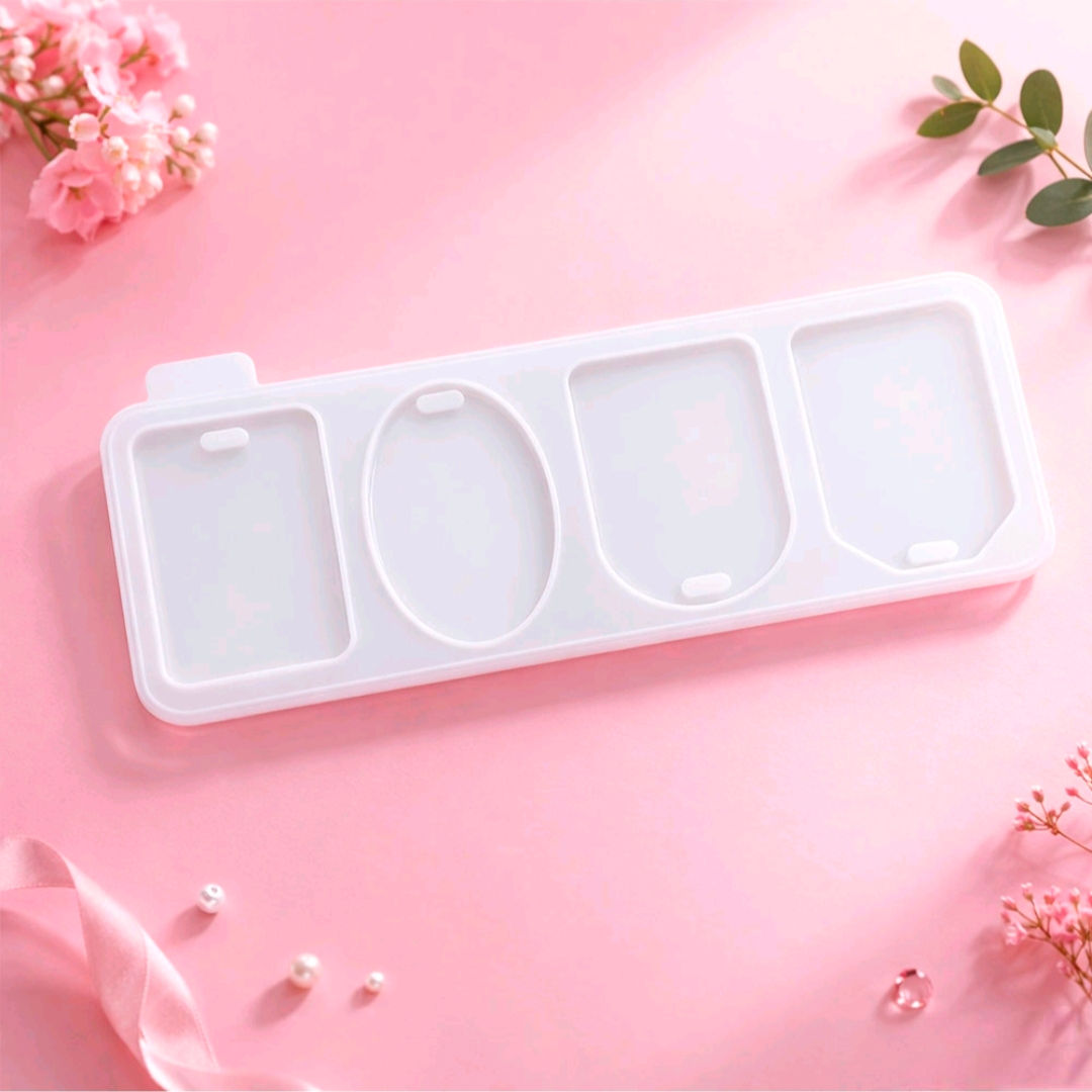 Luggage tag mould 4 shapes.
