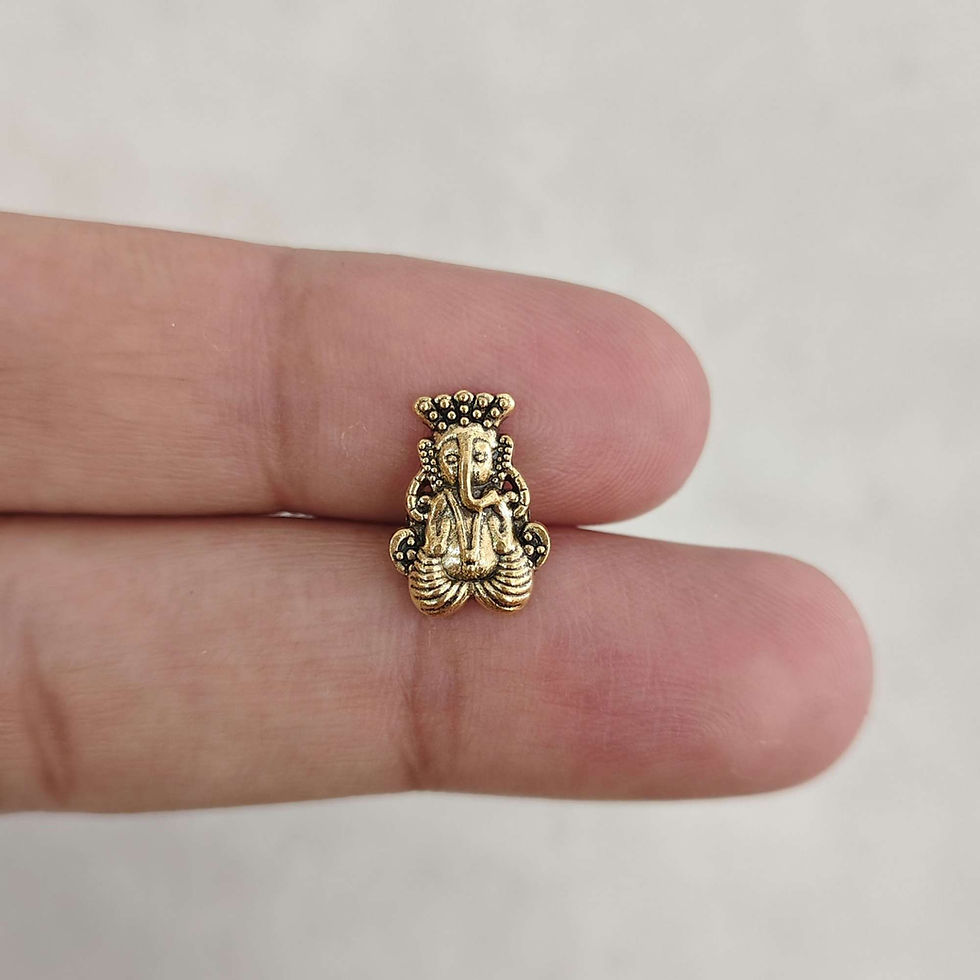Thumbnail: Antique Finish Pass-Through Rakhi Charms