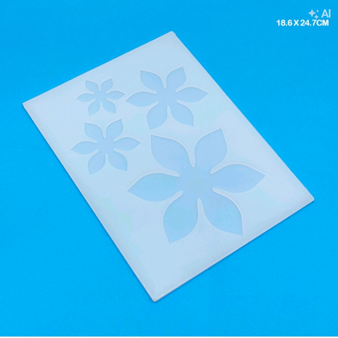 4 in 1 3D Flower Silicone Mould 18.6x24.7cm