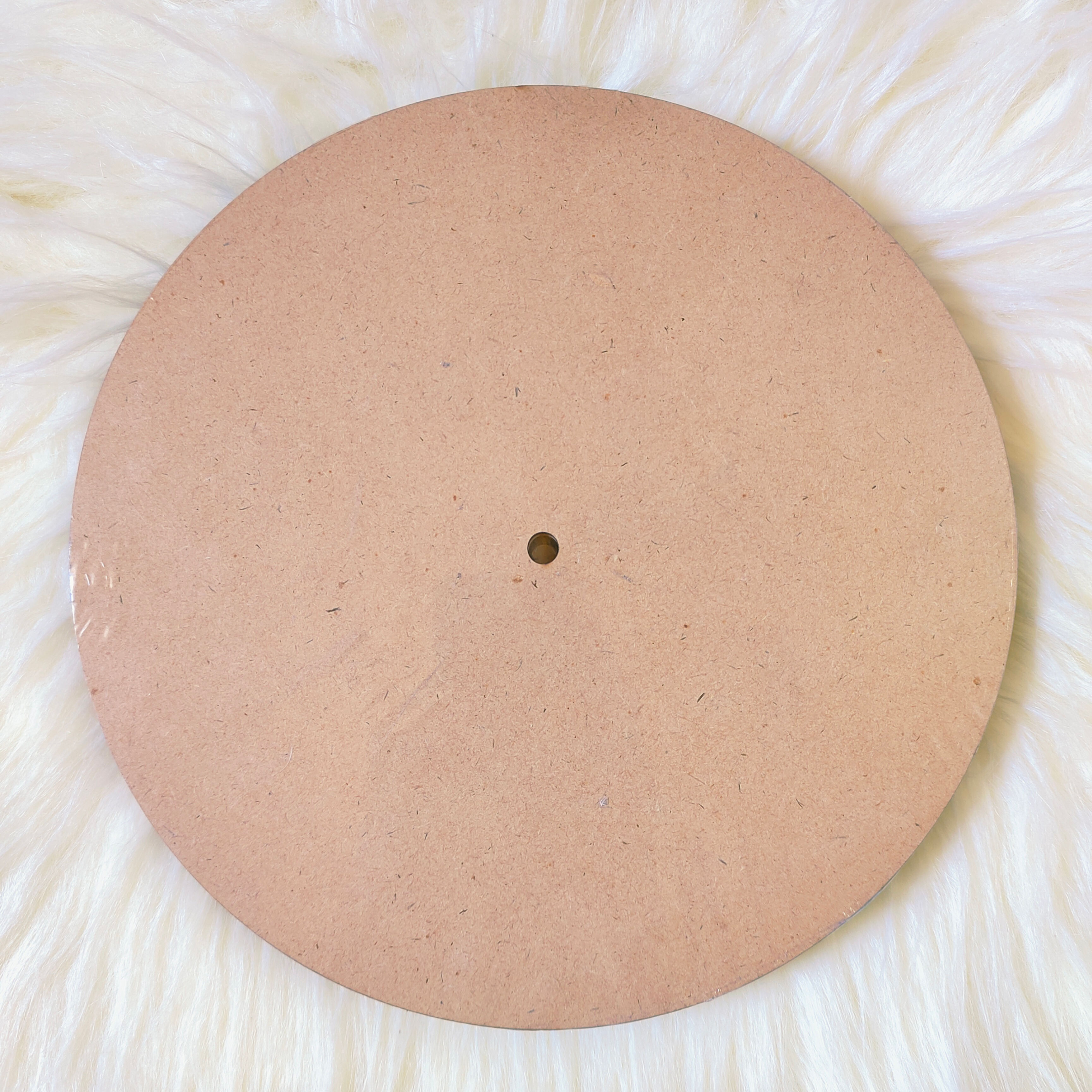 Clock Base with Hole - MDF Board