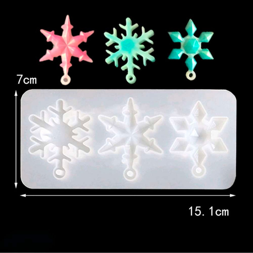 Snowflakes mould 3 designs