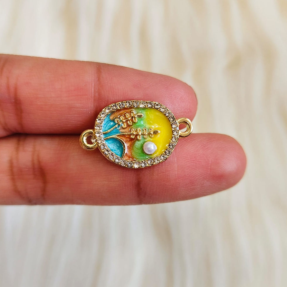 Thumbnail: Oval 4 shaded Rakhi Charm