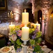 Floral adorned candelabra