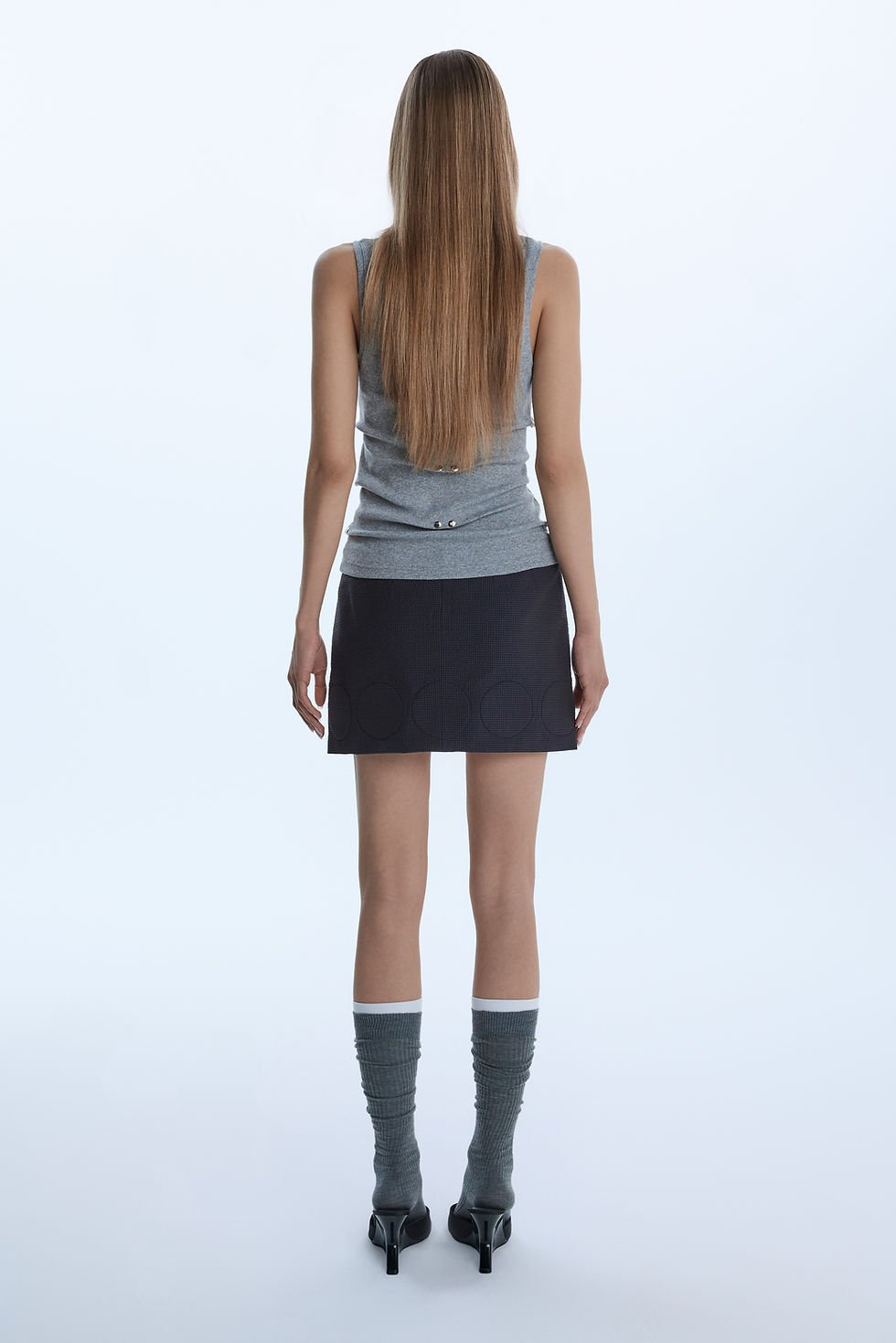 Thumbnail: STUDDED TANK TOP / GREY