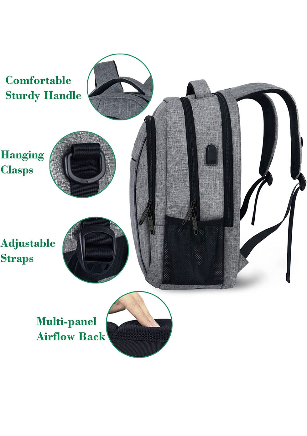 Thumbnail: Matein Travel Laptop Backpack