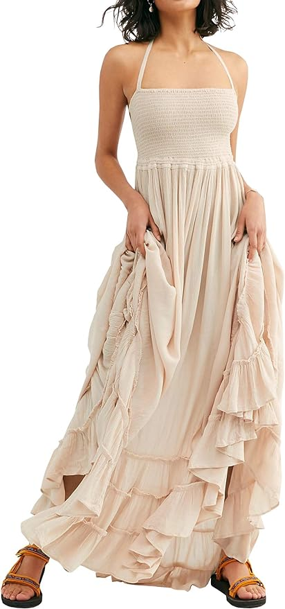 Boho Backless Long Dress