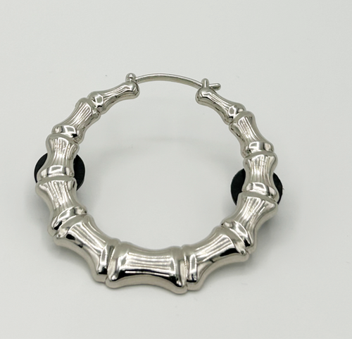 Sterling Silver Bamboo Pierced Earrings Amazon.com: Jewelryweb