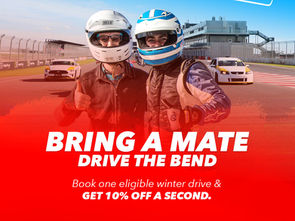 Book a Mustang or Commodore Drive this winter and get 10% OFF for a mate - or use it yourself on a second eligible drive.