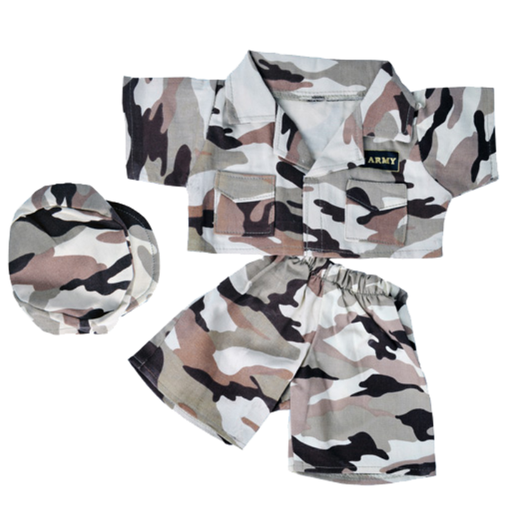 Army Desert Outfit with Badge Costume