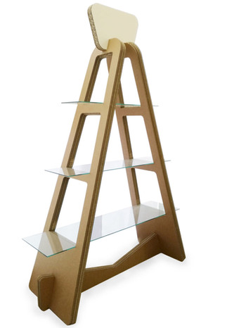 Présentoir de magasin en carton design