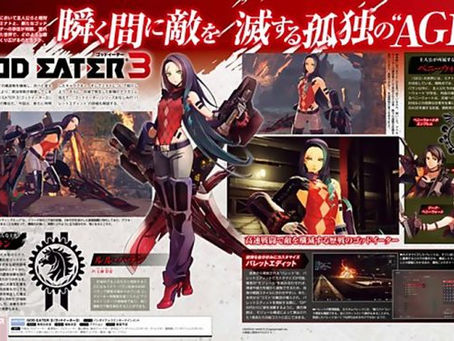 God Eater 3 presenta a Lulu Baran y a un Aragami llamado Guuzou.