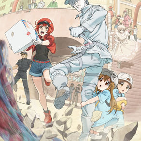 El anime Hataraku Saibo presenta sus temas musicales en dos anuncios.
