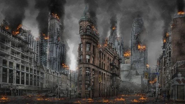 Incêndio residencial