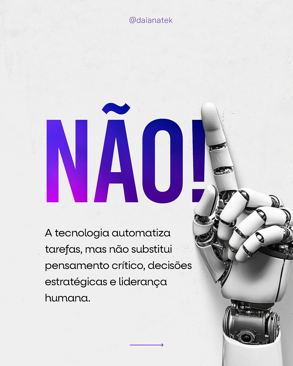 a tecnologia vai substituir tudo mesmo?