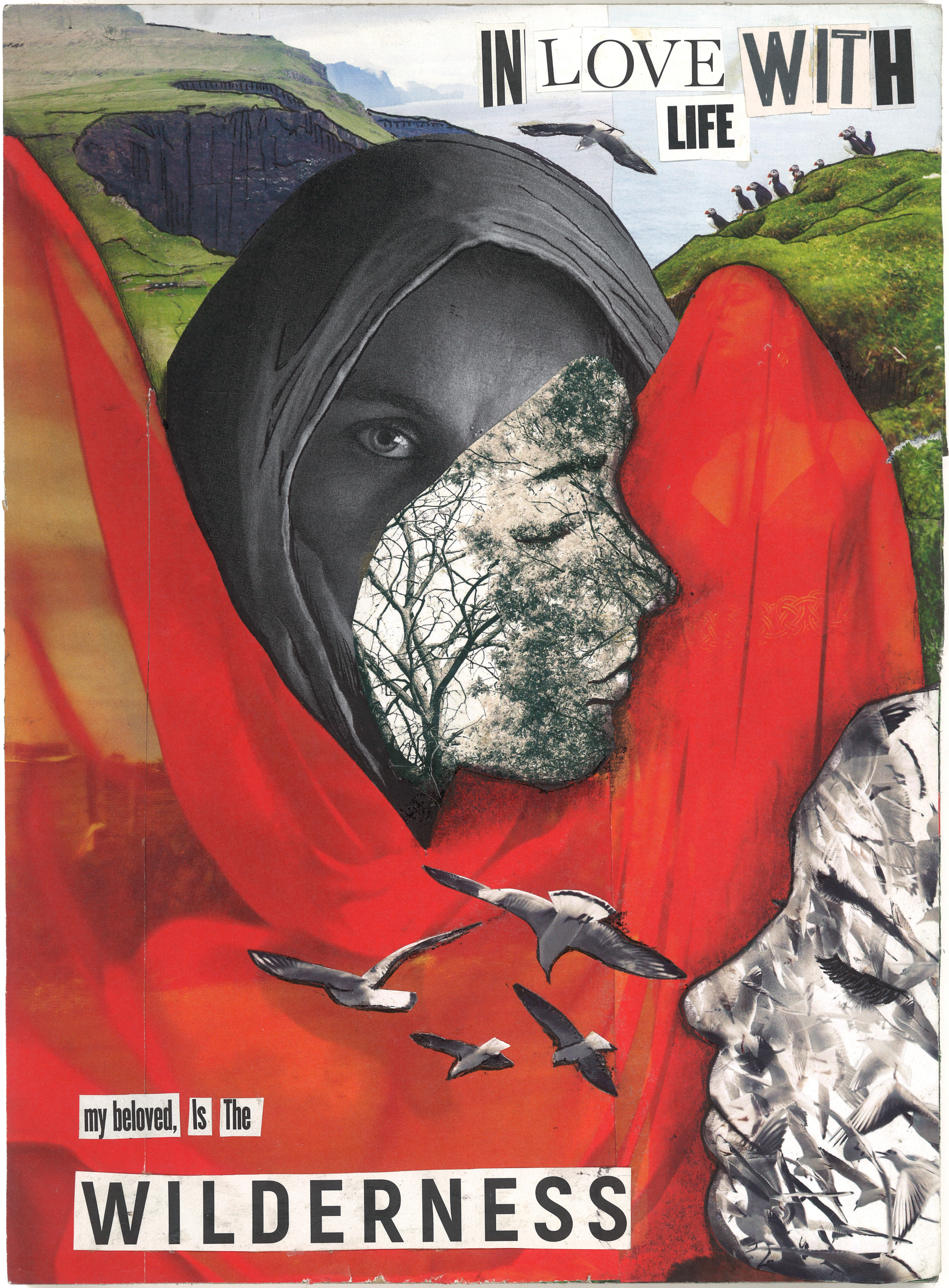 "In love with nature" (collage)
