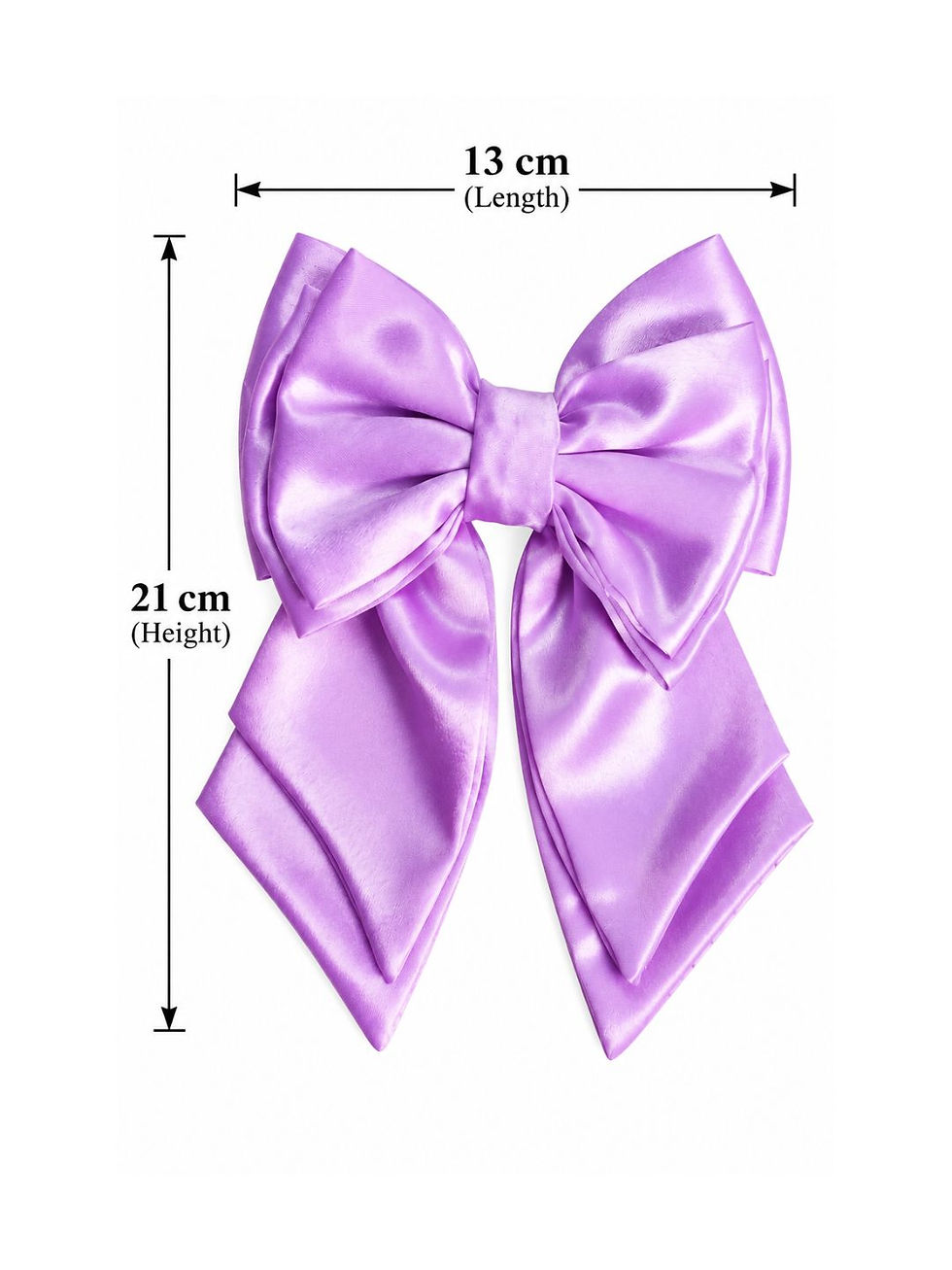 Thumbnail: Kamule Estelle  Grace  Double-Tail Satin Bow – Black (Pack of 6)