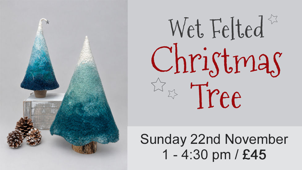 Wet Felted Christmas Tree