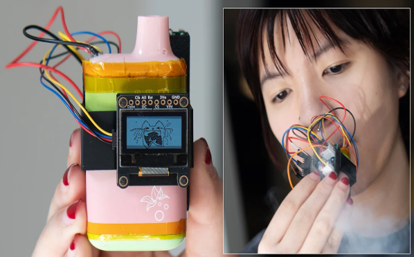 Created at a New York University (NYU) event called “Stupid Hackathon,” creators Rebecca Xun and Lucia Camacho turn a simple idea into a cursed reality. Image Credits: Rebecca Xun / Lucia Camacho