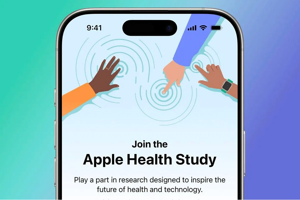 Apple Health Study Banner/Advertisement Photo source: https://www.forbes.com/sites/andrewwilliams/2025/02/13/apple-study-to-find-health-uses-for-iphones-watches-airpods/