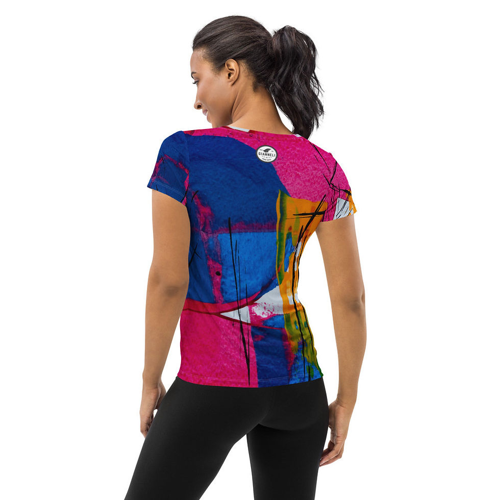 Thumbnail: ONLY LOVE Women's Athletic T-shirt by Gianneli