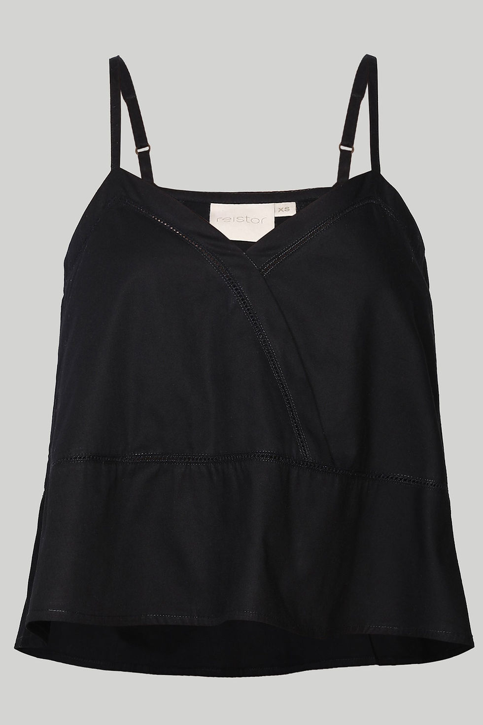 Thumbnail: V-neck Lace Camisole in Black