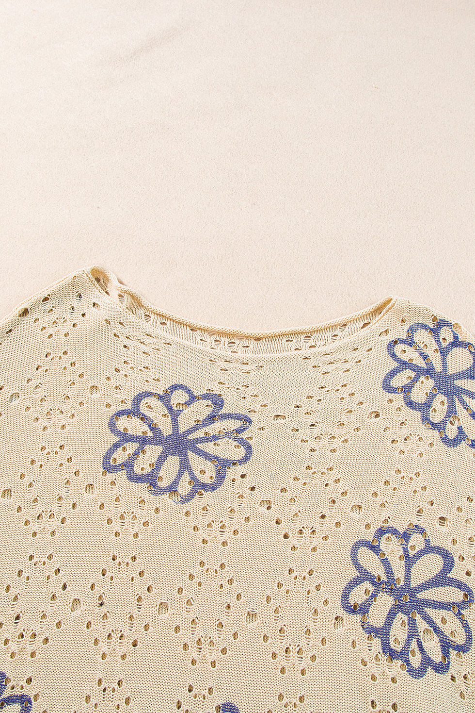 Thumbnail: Harper Eyelet Drop Shoulder Sweater