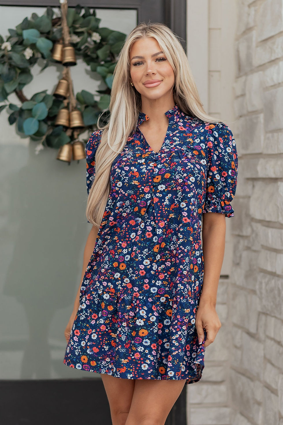 Thumbnail: Serenity Puff Sleeve Mini Dress