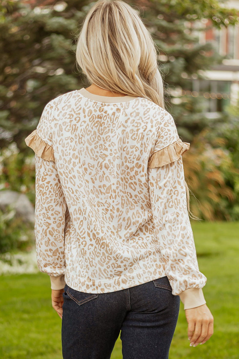 Thumbnail: Aimee Detail Ribbed Trim Sweatshirt