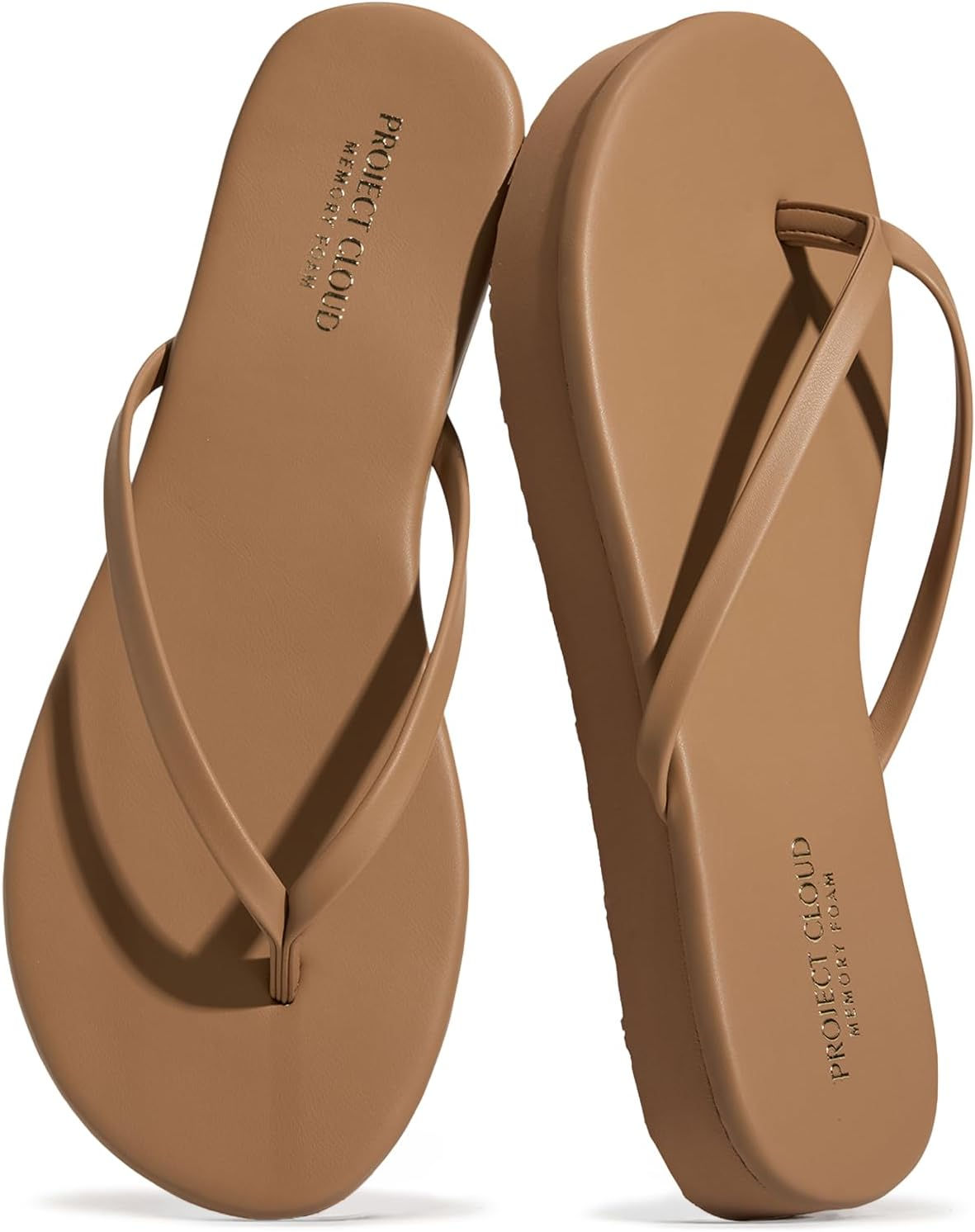 Project Cloud Platform Sandals Women - Memory Foam Insole Flip Flops and Lightw