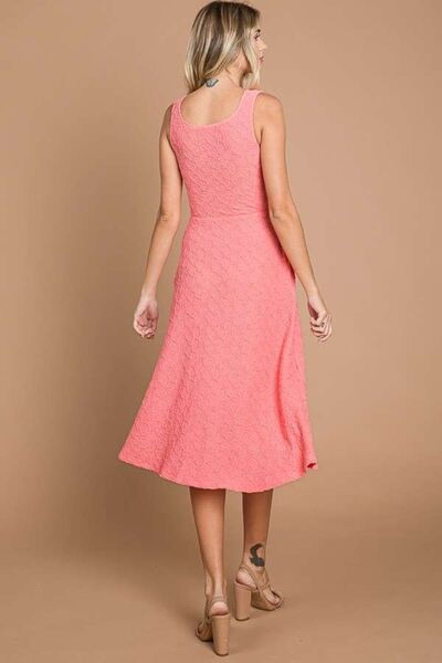 Thumbnail: Culture Code Texture Square Neck Tank Dress with Pockets