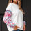 Thumbnail: Isabel Floral Ruffled Balloon Sleeve Loose Blouse